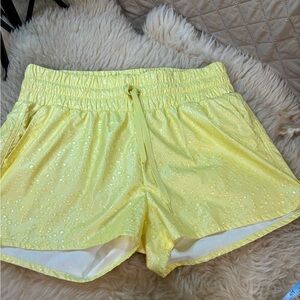 Zyia Sunny Yellow Athletic Shorts for Women